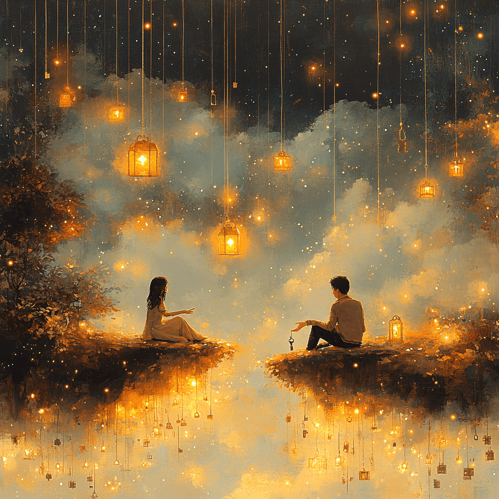 Ilustracja przedstawiająca połączenie między ludźmi — symbolizuje zaufanie w terapii